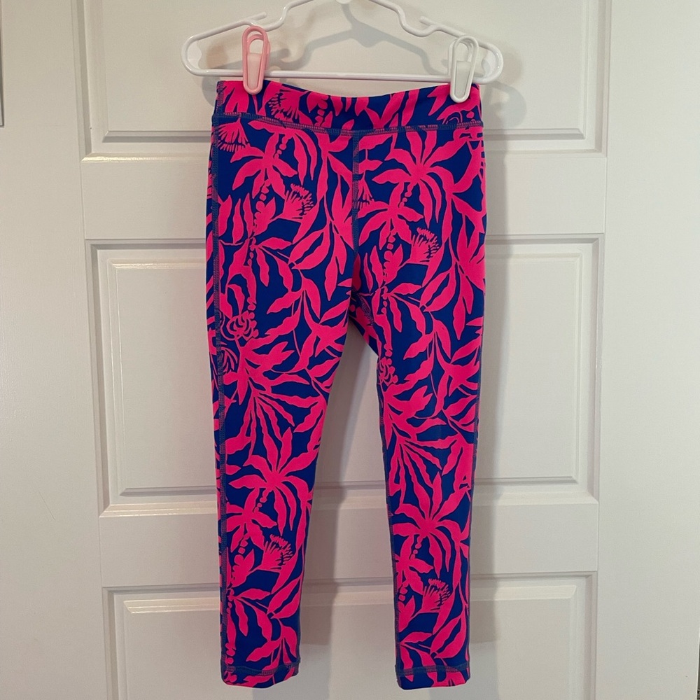 Girls pink and blue Lilly Pulitzer, Luxletic leggings.